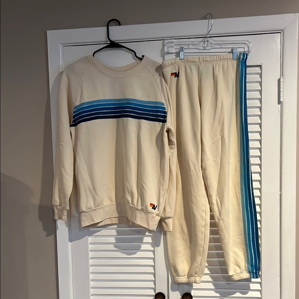 Aviator Nation vintage two piece set. 5 stripe. Size large.